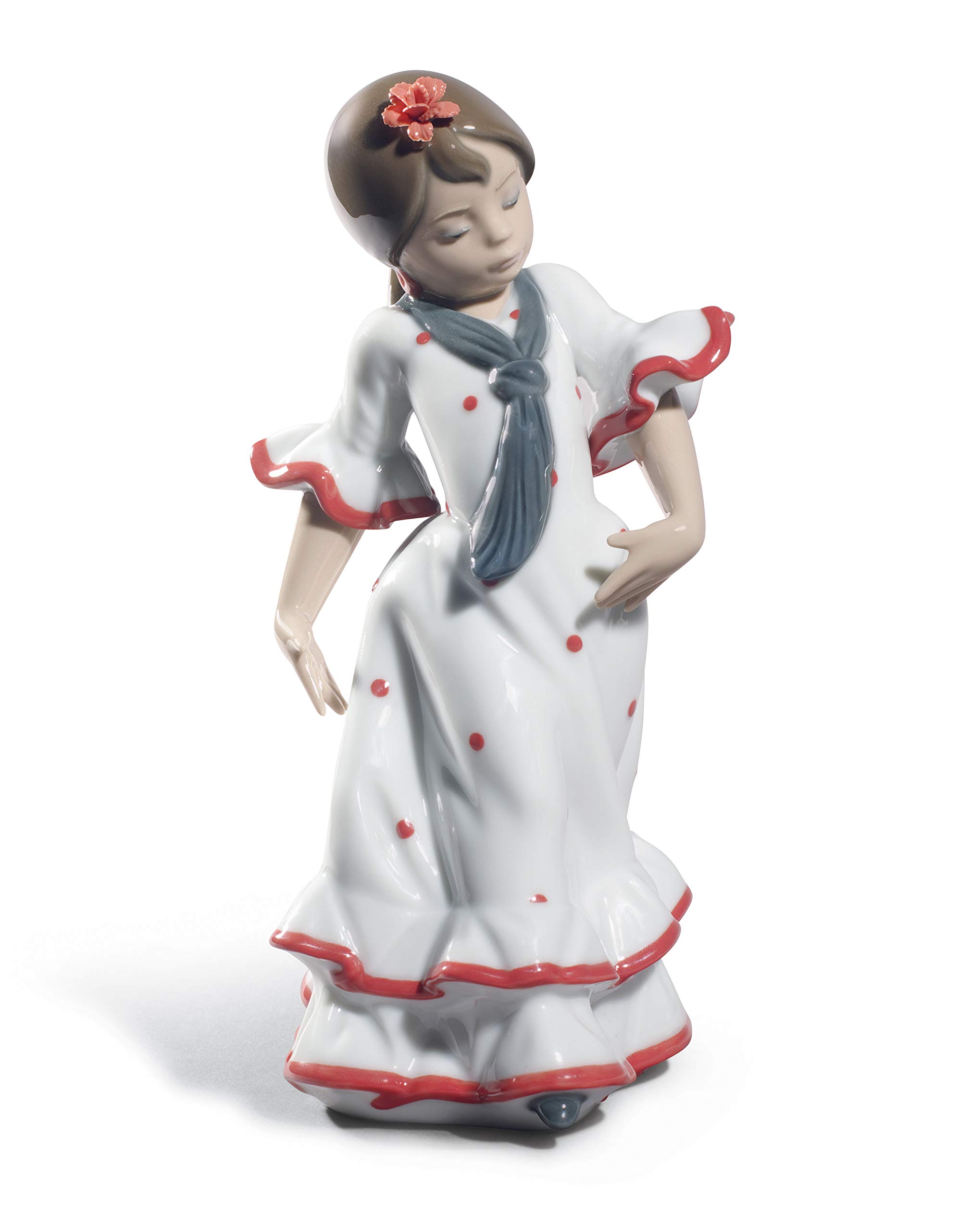 Amazon.co.jp: LLADRÉ Juanita Flamenco ダンサーガール置物赤磁器
